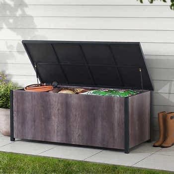 sunjoy metal deck storage box|costco sunjoy deck box.